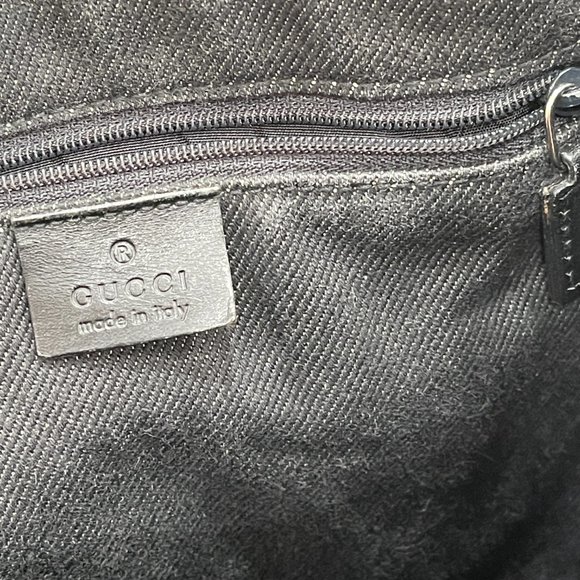 Gucci Women Dark Grey Denim Tote Bag - Picture 9 of 10